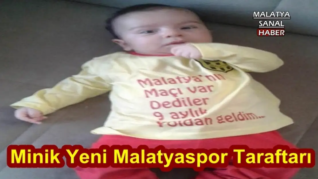 Yeni Malatyasporlu Minik taraftar sosyal medyada