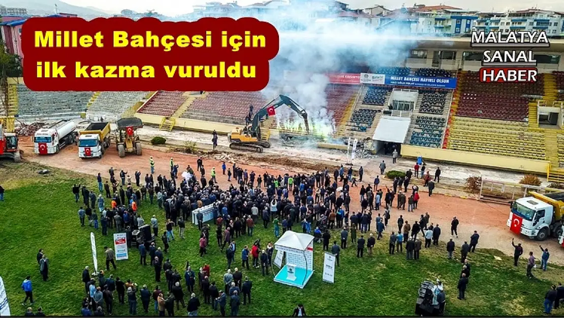 Malatya Büyükşehir Belediyesi Millet Bahçesi için ilk adımı attı