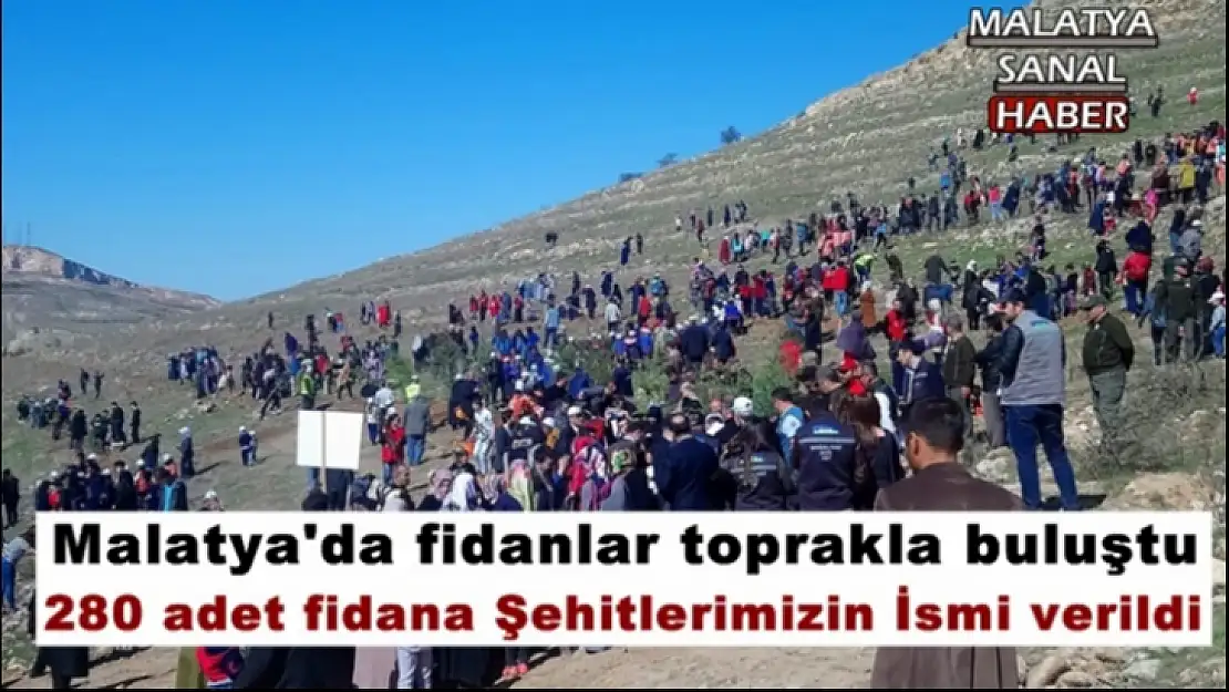 Malatya´da fidanlar toprakla buluştu