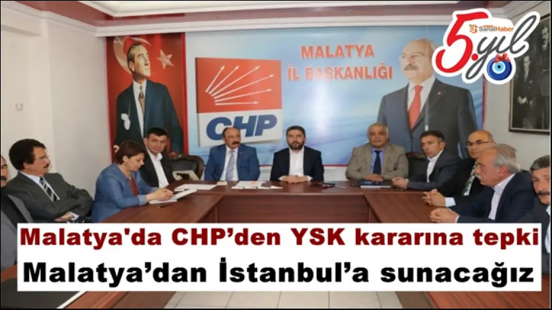 Malatya'da CHP´den YSK kararına tepki