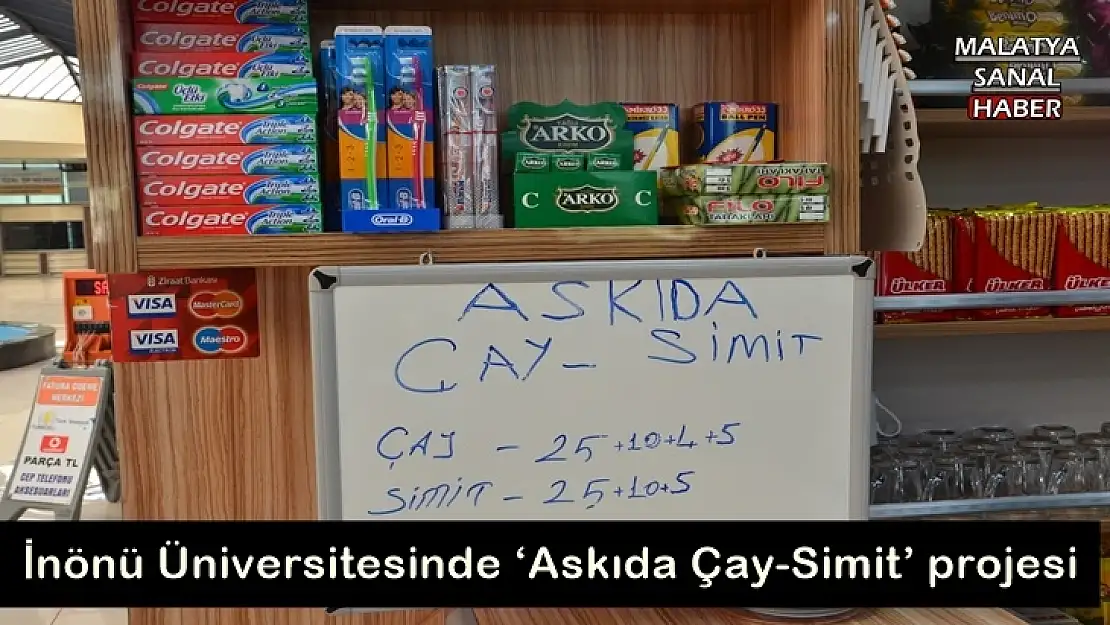 İnönü Üniversitesinde `Askıda Çay-Simit´ projesi