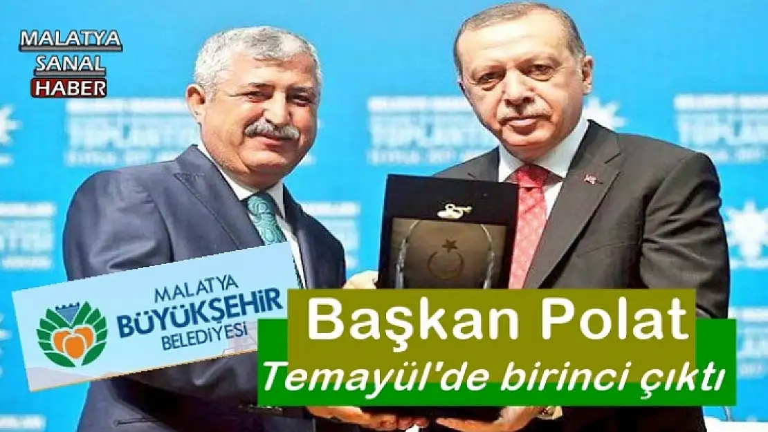 Başkan Polat Temayül'de birinci çıktı