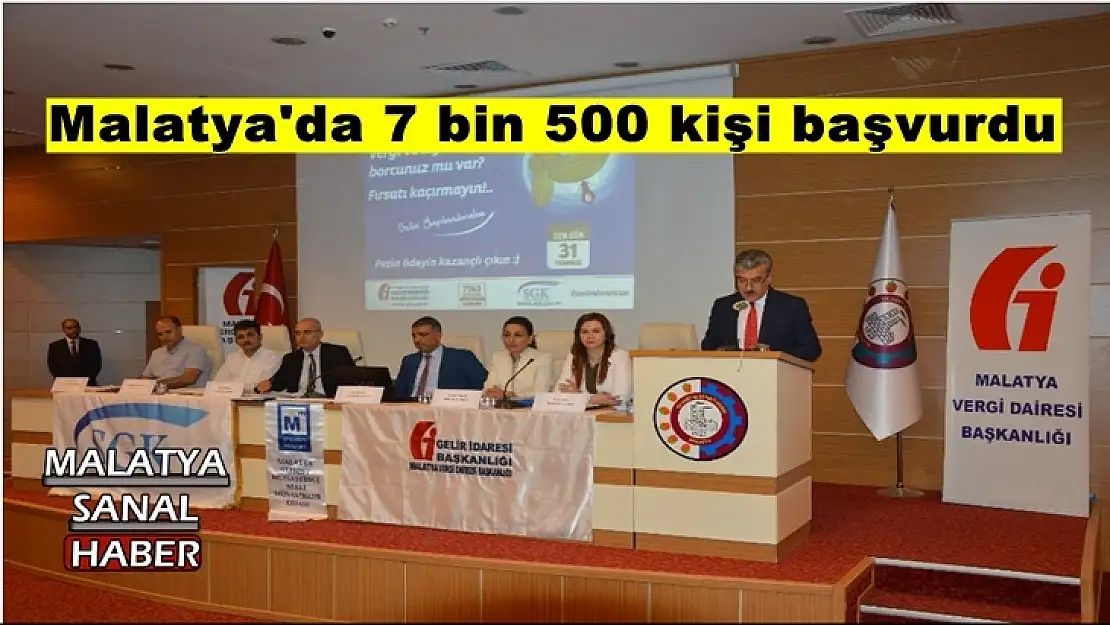 Malatya'da 7 bin 500 kişi başvurdu