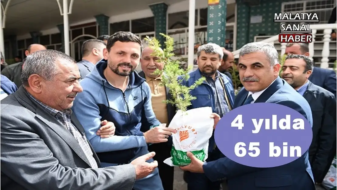 Yeşilyurt Belediyesi´nden 4 yılda 65 bin fidan