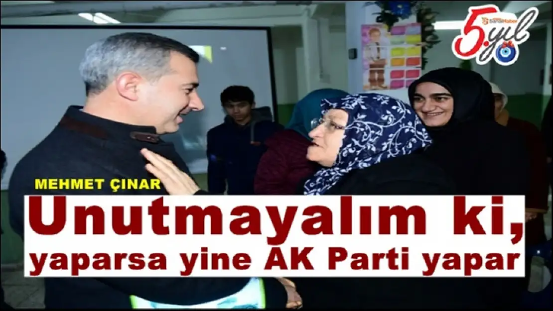 Başkan Çınar, Özalper mahalle sakinleriyle buluştu