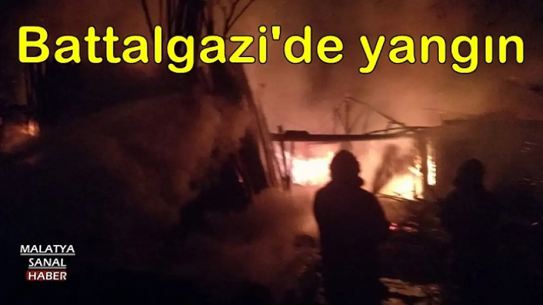 Battalgazi'de yangın
