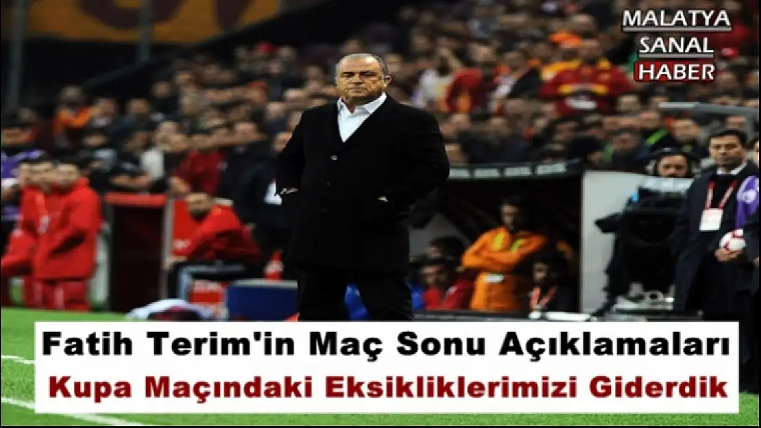 Fatih Terim'in Maç Sonu Açıklamaları