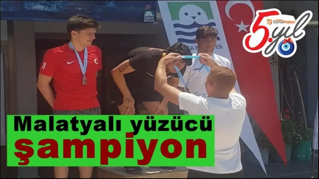 Malatyalı  yüzücü şampiyon