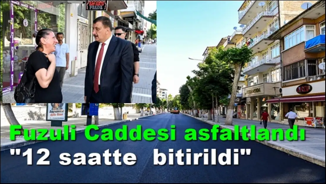 Fuzuli Caddesi asfaltlandı