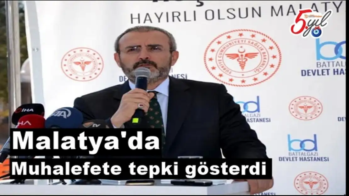 Malatya'da muhalefete tepki