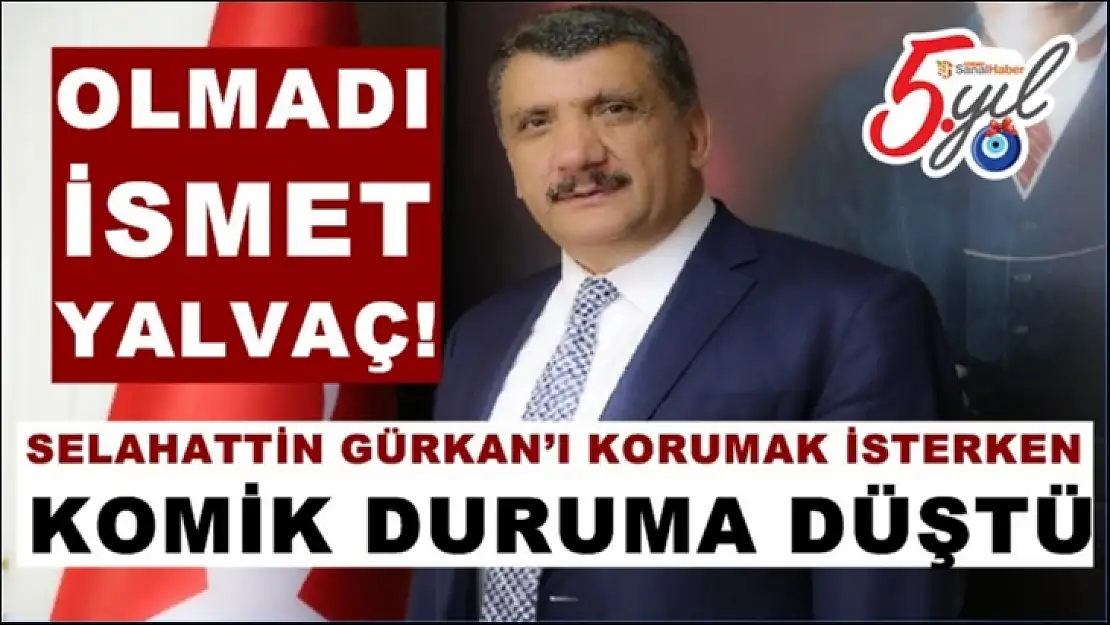 Başkan Gürkan'ı korumak isterken komik duruma düştü