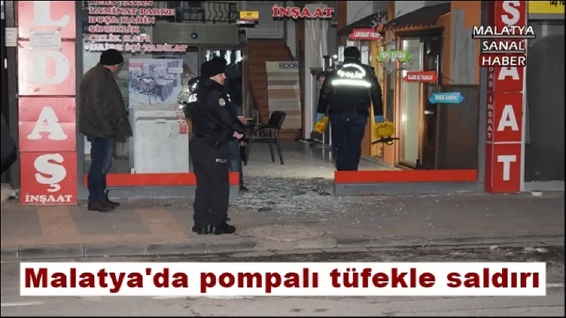 Malatya´da pompalı tüfekle saldırı