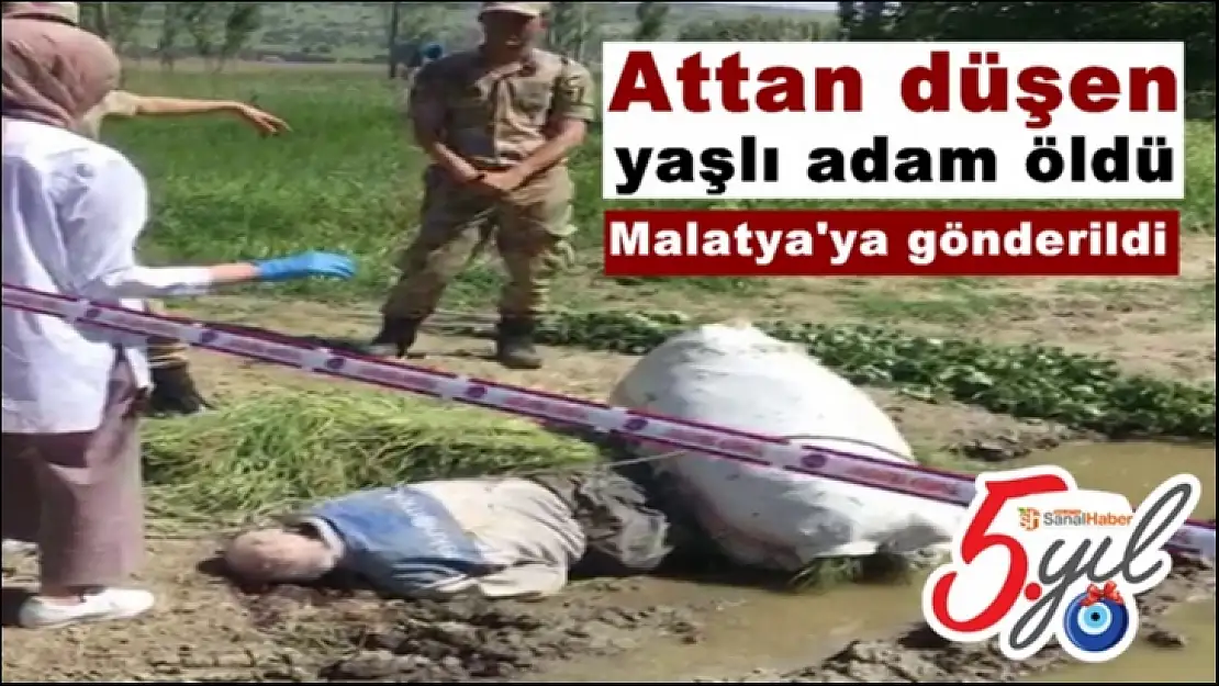 Attan düşen yaşlı adam öldü