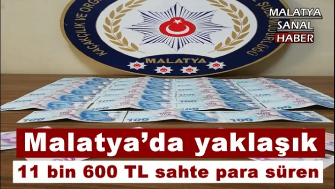 Malatya'da Piyasaya sahte para süren kalpazanlar yakalandı