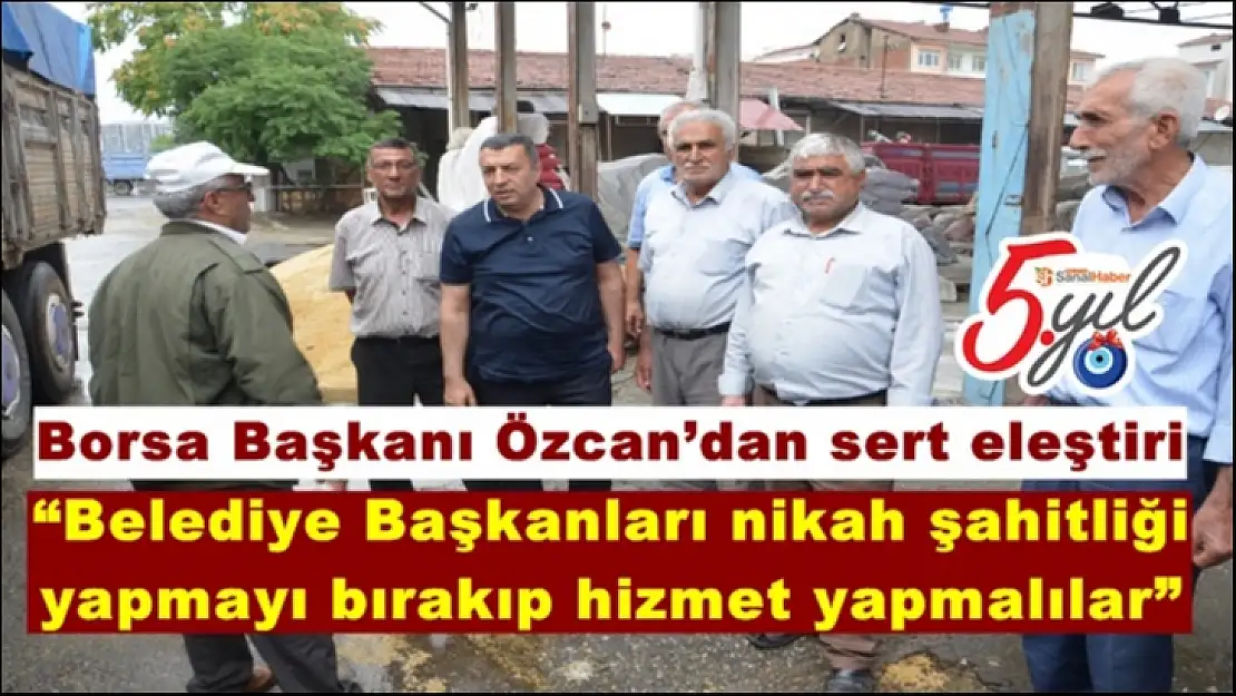 Borsa Başkanı Özcan´dan sert eleştiri