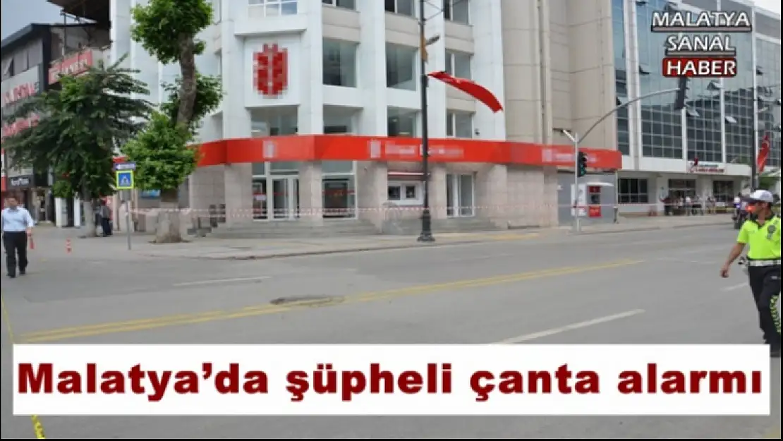 Malatya´da şüpheli çanta alarmı