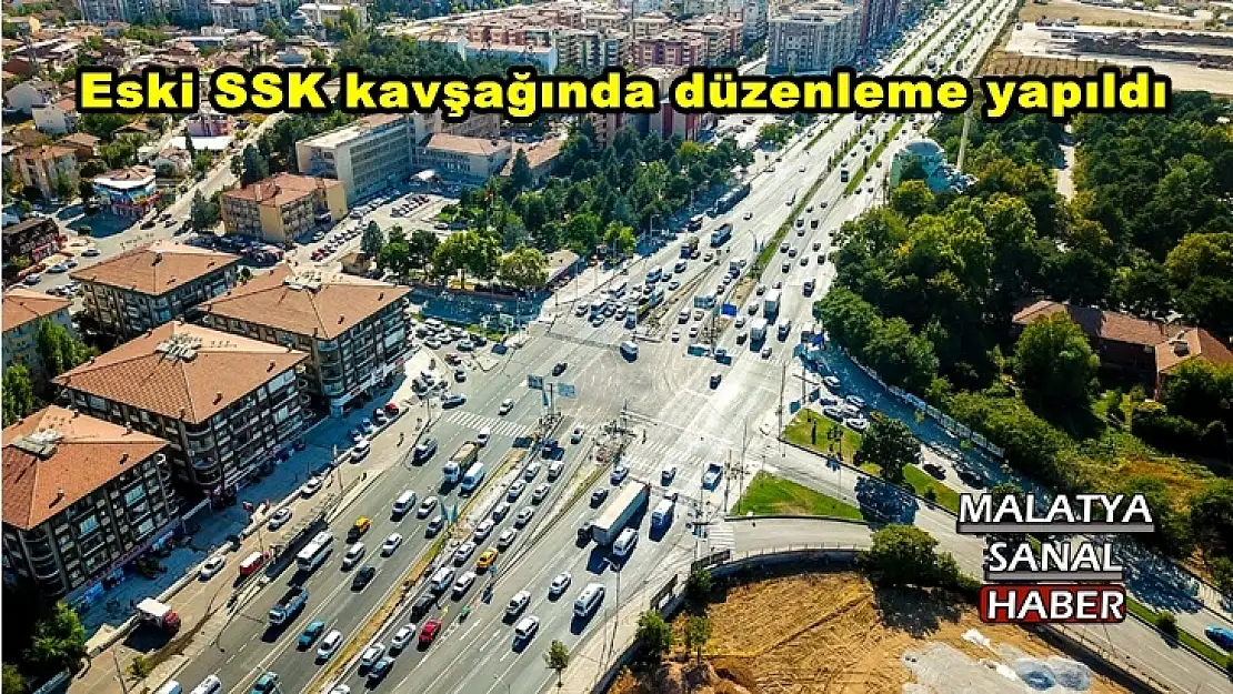 Eski SSK kavşağında düzenleme yapıldı