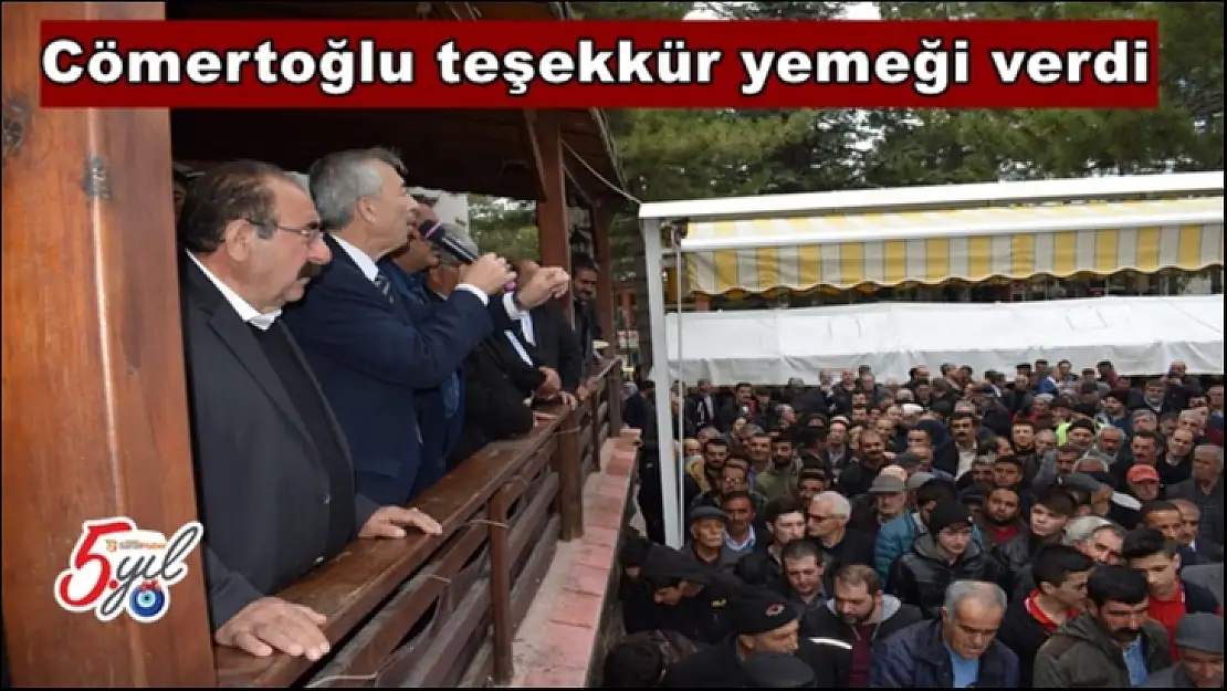 Cömertoğlu teşekkür yemeği verdi