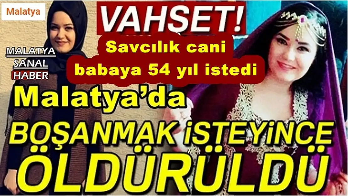 Savcılık cani babaya 54 yıl istedi