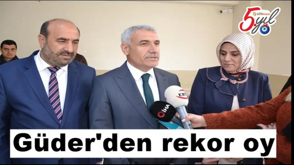 Güder'den rekor oy