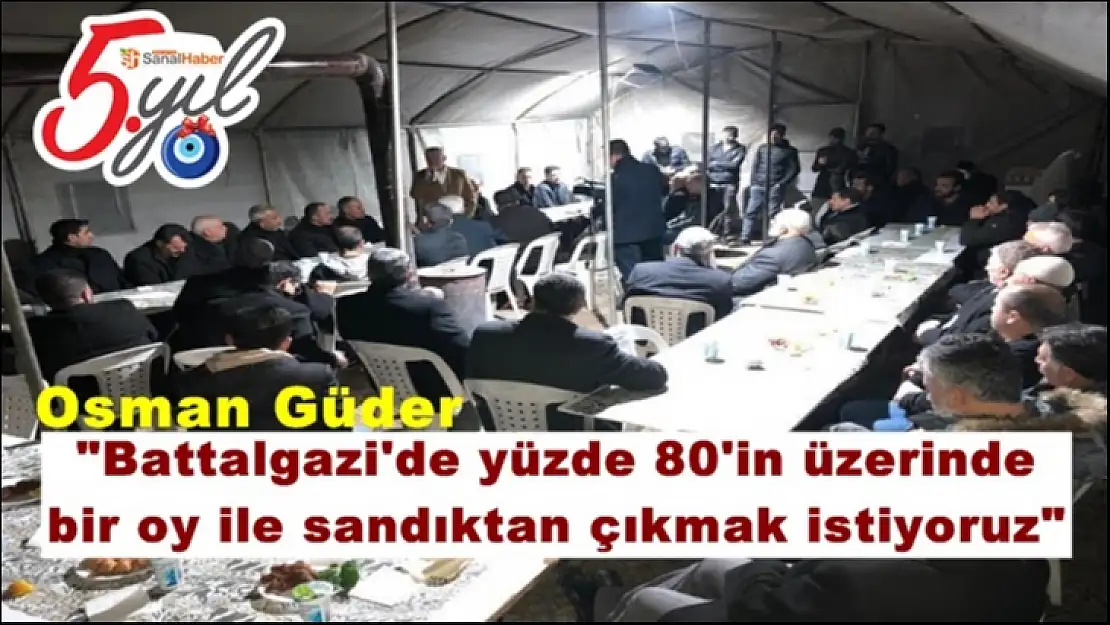 '''Battalgazi'de yüzde 80'in üzerinde bir oy ile sandıktan çıkmak istiyoruz'''