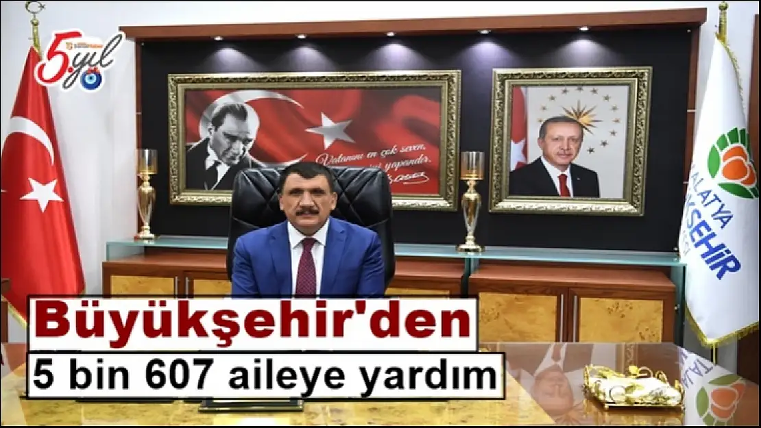 Büyükşehir'den 5 bin 607 aileye yardım