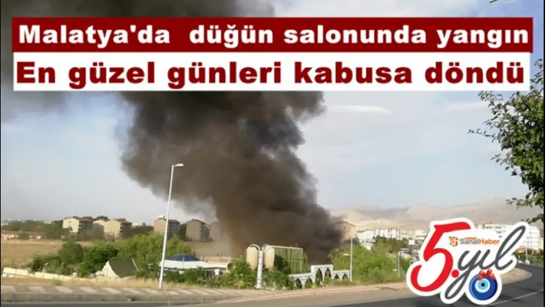 Malatya'da  düğün salonunda yangın