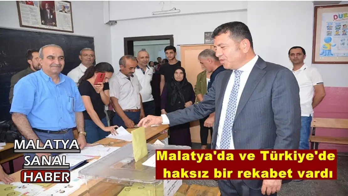 Ağbaba Malatya'da ve Türkiye'de haksız bir rekabet vardı