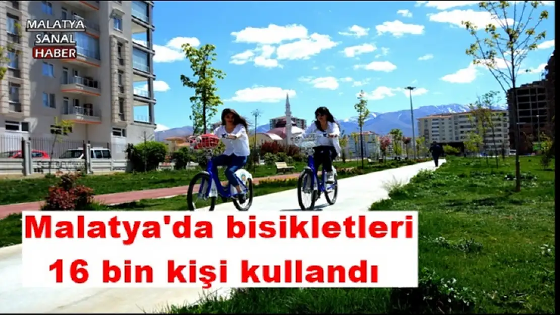 Malatya'da bisikletleri 16 bin kişi kullandı