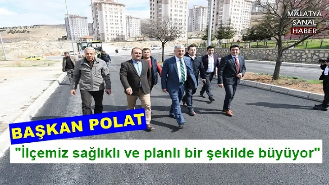 Başkan Polat yol çalışmalarını inceledi