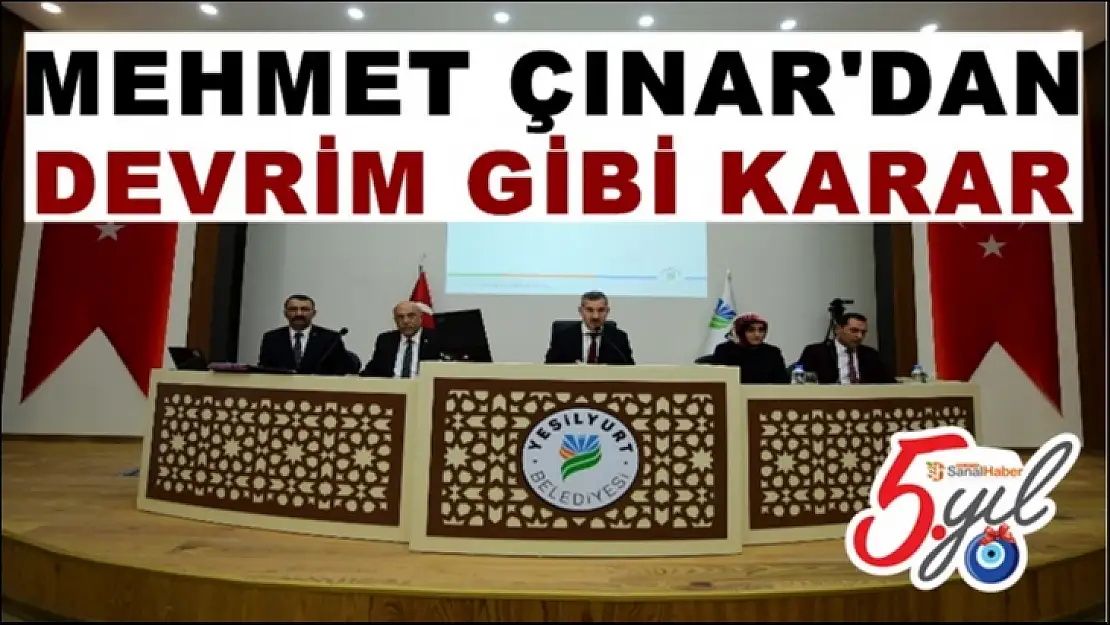 Mehmet Çınar'dan Devrim gibi karar