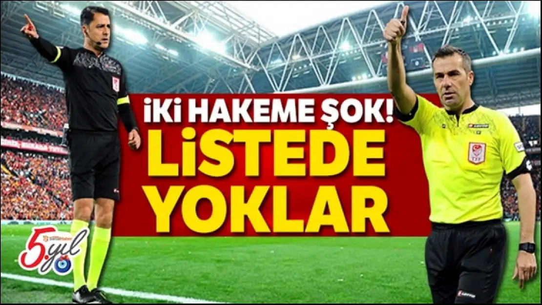 2019-2020 futbol sezonunda görev yapacak hakemleri açıkladı