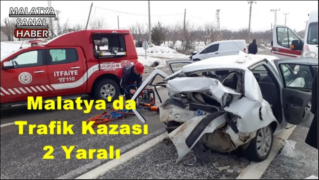 Malatya´da Trafik Kazası 2 Yaralı