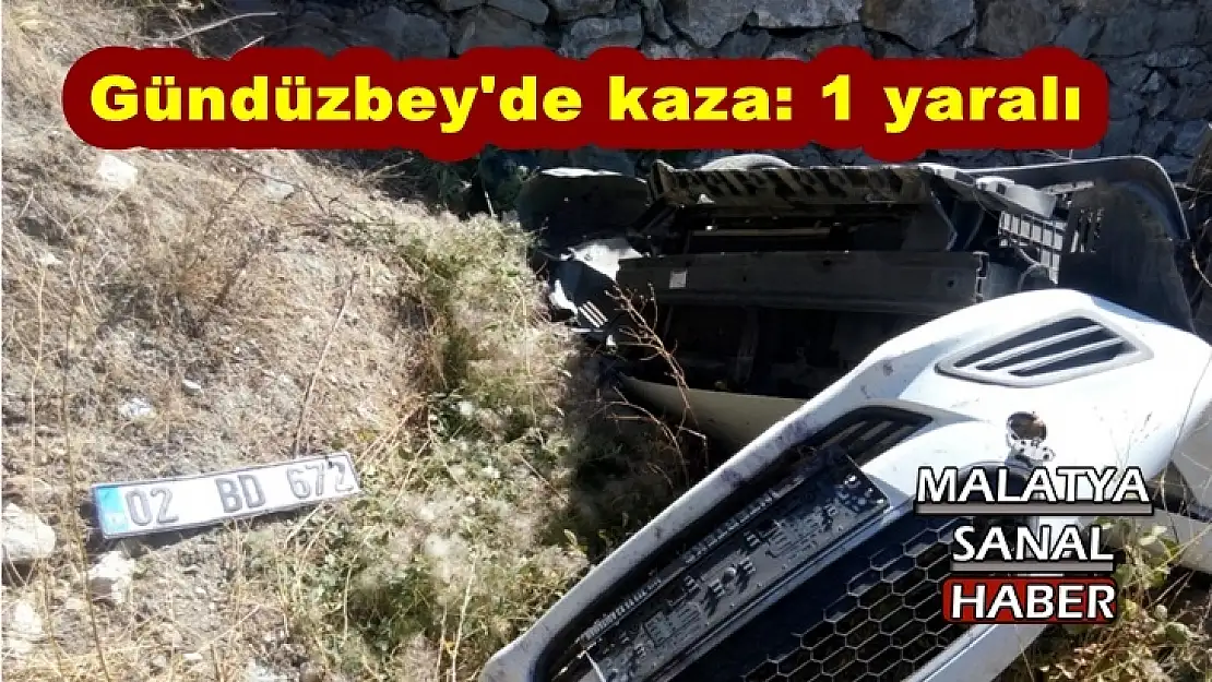 Gündüzbey'de kaza: 1 yaralı