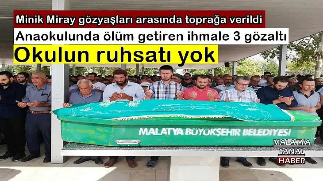 Anaokulunda ölüm getiren ihmale 3 gözaltı