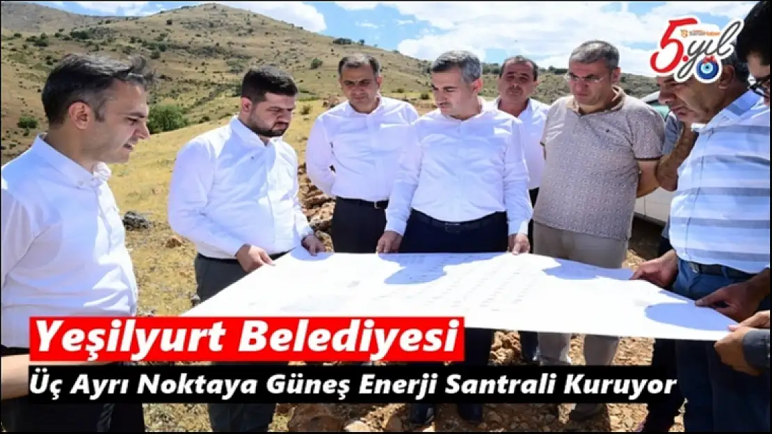 Yeşilyurt´ta 3 ayrı noktaya güneş enerji santrali kuruyor