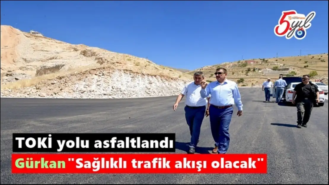 TOKİ yolu asfaltlandı