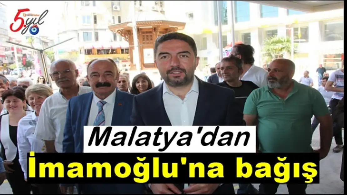 Malatya'dan İmamoğlu'na bağış