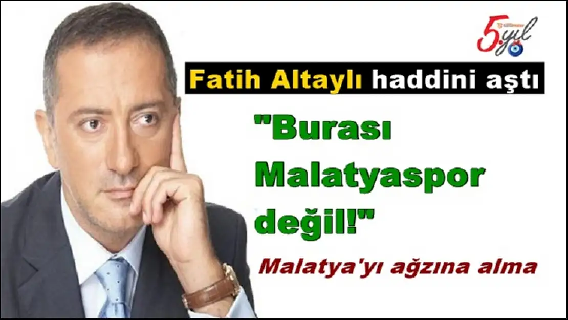 Fatih Altaylı haddini aştı