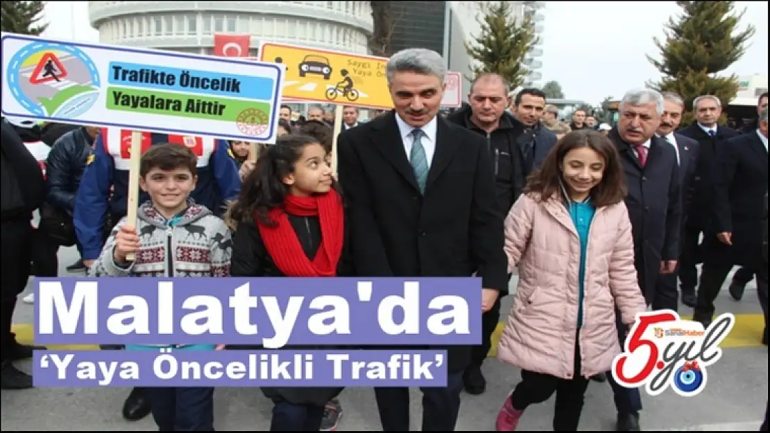 Malatya'da `Yaya Öncelikli Trafik´