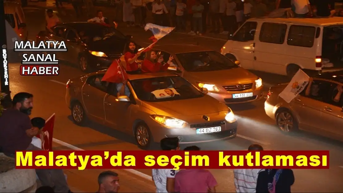 Malatya´da seçim kutlaması