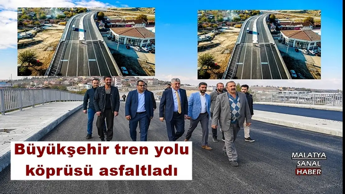 Büyükşehir tren yolu köprüsü asfaltladı