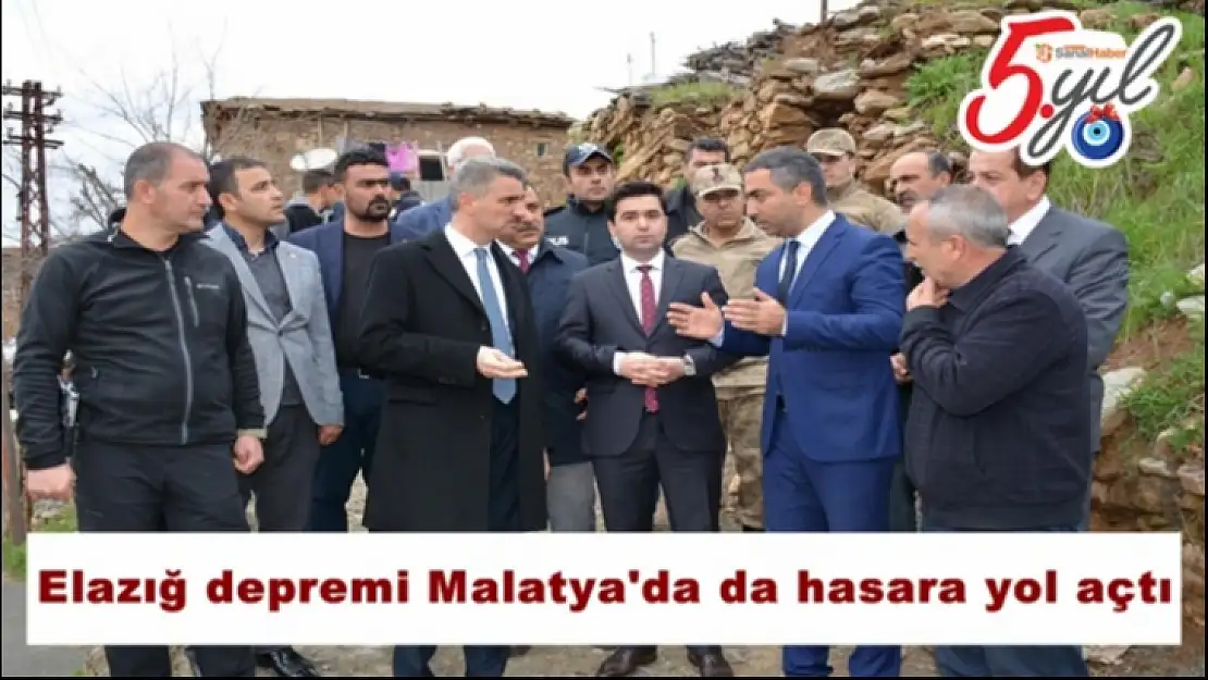 Elazığ depremi Malatya´da da hasara yol açtı