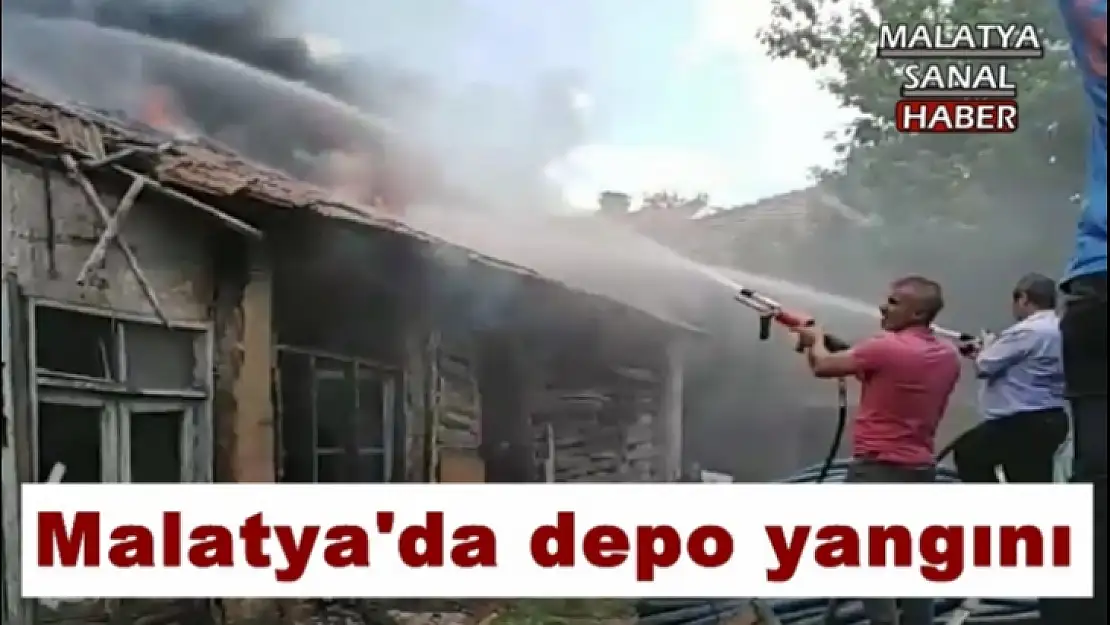 Malatya´da depo yangını