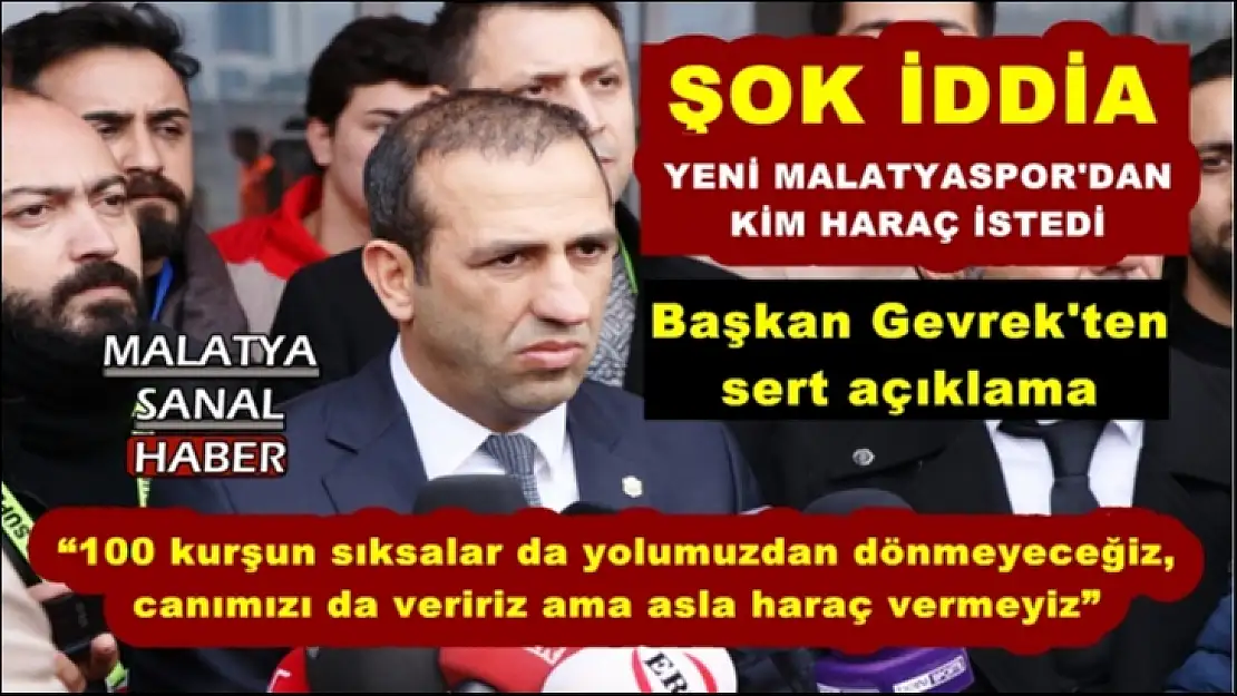Saldırı girişimi sonrası Başkan Gevrek´ten sert açıklama