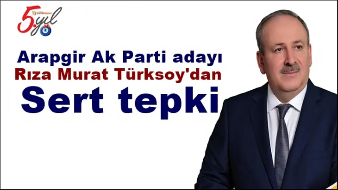 Rıza Murat Türksoy'dan sert tepki