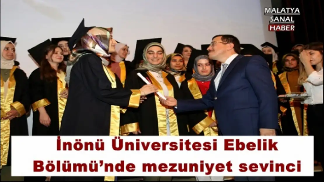 İnönü Üniversitesi Ebelik Bölümü´nde mezuniyet sevinci