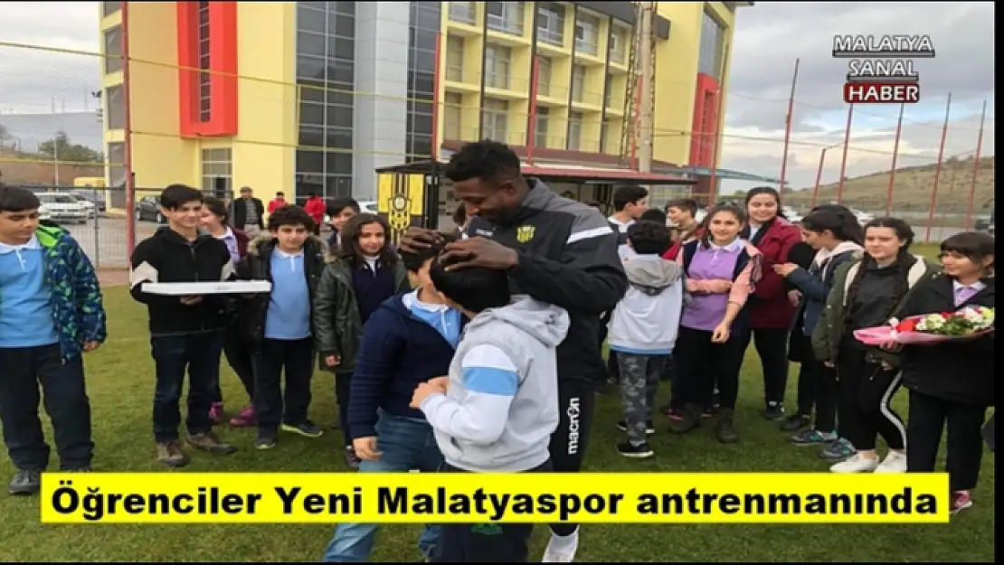 Öğrenciler Yeni Malatyaspor antrenmanında