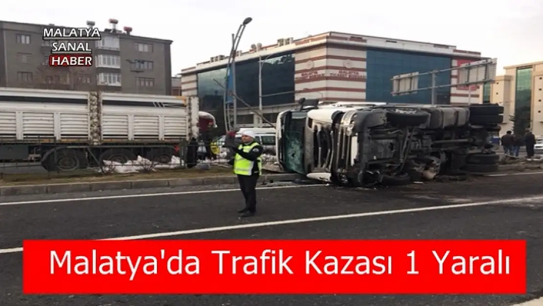 Malatya'da Trafik Kazası 1 Yaralı