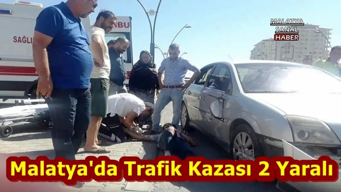 Malatya'da Trafik Kazası 2 Yaralı